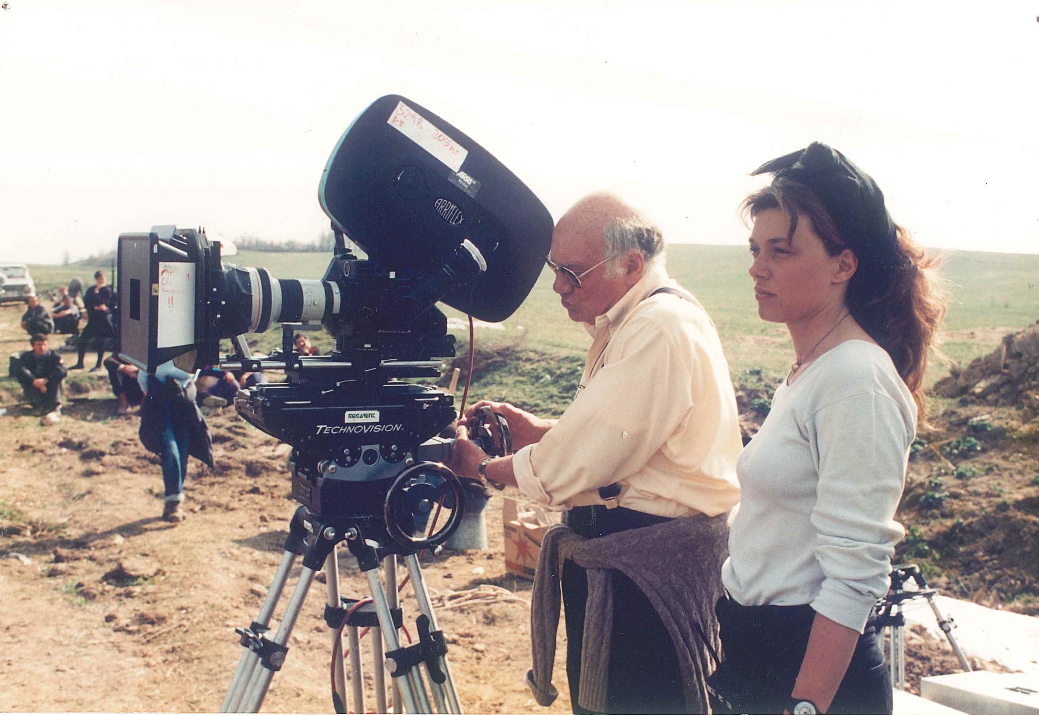 Francesco Rosi e Carolina Rosi sul set del film 